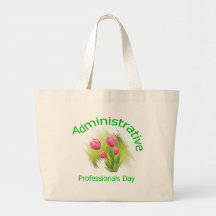 Tulip Flowers Administrative Professionals Day Bags