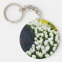 Tulip Rainbow Wave Keychains