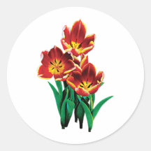 Tulips All Row Stickers