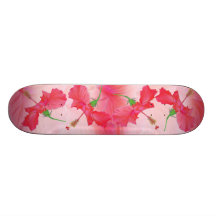 "tumbling hibiscus" SKATEBOARD DECK