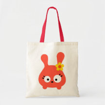 Tumsy the bunny canvas bags