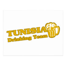 Tunisia Drinking Team Post Card