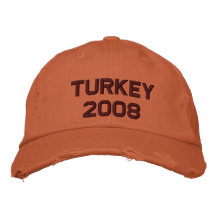 Turkey - 2008 embroidered baseball caps