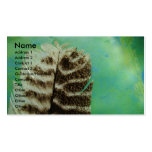 Turkey Feather Mixed Media Business Card