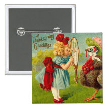 Turkey Looks Good Pinback Button