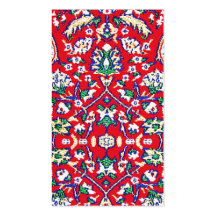Turkey,Turkish Textile Cloth Rug Pattern Business Card Template
