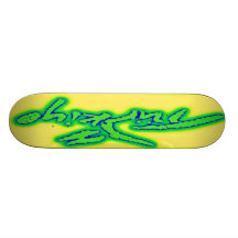 Turkey,Turkiye,Turkish Logo,Lime Green,Yellow,Blue Skate Board Decks