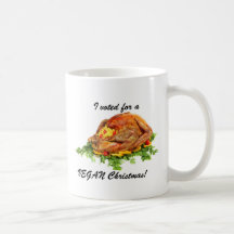 Turkey votes vegan cup mugs