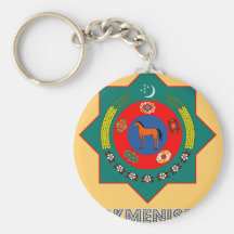 Turkmen Emblem Keychains