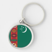 Turkmenistan Flag Keychains
