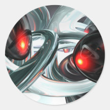 Turmoil Abstract Sticker