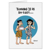 Turning 31 Birthday Greeting Cards