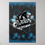 Turntablism DJ Poster  Music Turntable Disc Jockey
