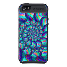 Turquoise Blue Balls Fractal Pattern