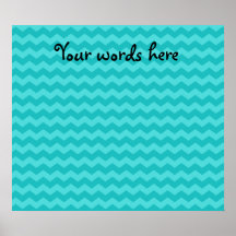 turquoise chevrons print