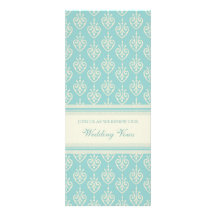 Turquoise Cream Wedding Vow Renewal Invitations
