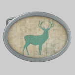 Turquoise Deer Silhouette  Belt Buckle belt buckles
