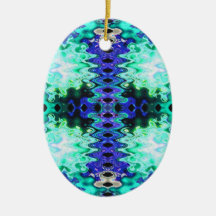 turquoise green christmas ornaments