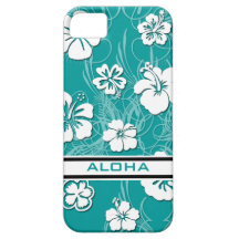 Turquoise Hibiscus Case-Mate ID™ Apple 4 Cover