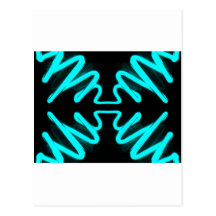 Turquoise Neon Urban Art by CricketDiane Post Cards