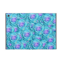 Turquoise roses case for iPad mini