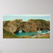 Turquoise Sea at Lulworth Cove, Dorset Print
