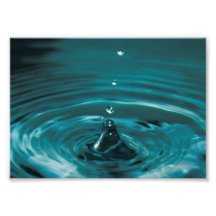 Turquoise Water Drop Photo