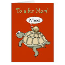 Turtle and snail Whee!  Mother's Day card.