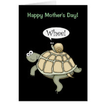 Turtle and snail Whee!  Mother's Day card.