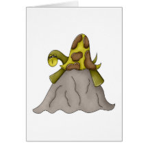 Turtle on a Rock Greeting Card