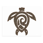 Turtle-shell-print Postcard