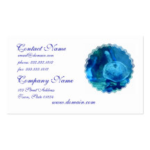Turtle Swimming Underwater Business Card