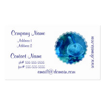 Turtle Swimming Underwater Business Card