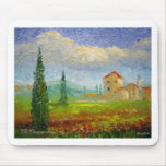 Tuscany Oil Painting Mouse Pads