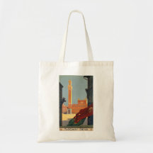 Tuscany Siena Italy Vintage Italian Travel Poster Bag
