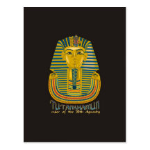 Tutankhamun mummy, the ancient King Tut of Egypt Postcard