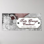 Tutu Grunge Banner Print