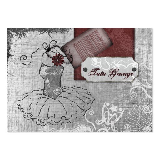 Tutu Grunge Chubby Business Cards