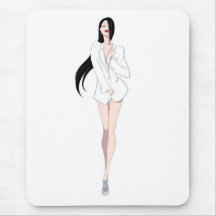 Tux White Mousepad