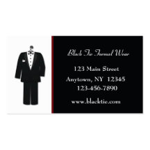 Tuxedo Business Card