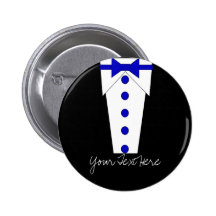 Tuxedo Button (Blue)