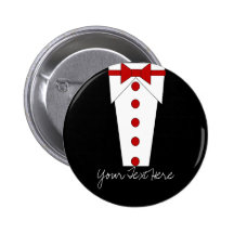 Tuxedo Button (Red)