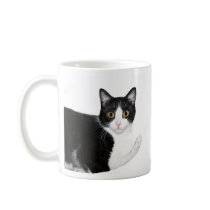 Tuxedo cat mugs