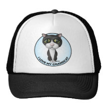 Tuxedo Cat - I Love My Grandcat Hat