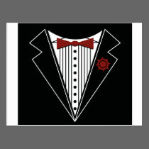 Tuxedo Tshirt postcards