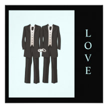 Tuxedos LOVE Personalized Invitation