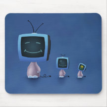 TV Heads (Colour 2) Mouse Mat