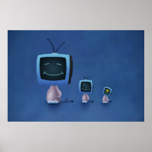 TV Heads (Colour 2) Print