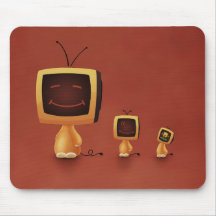 TV Heads(Colour 3) Mouse Mat