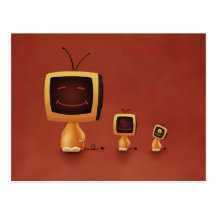 TV Heads(Colour 3) Post Cards
